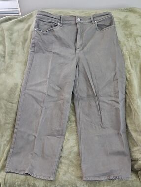 Loft Wide-Leg Cropped Jeans